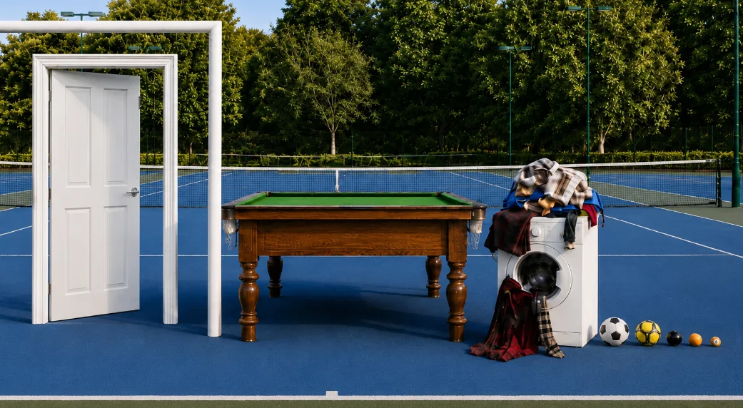 Composite image of the football scale